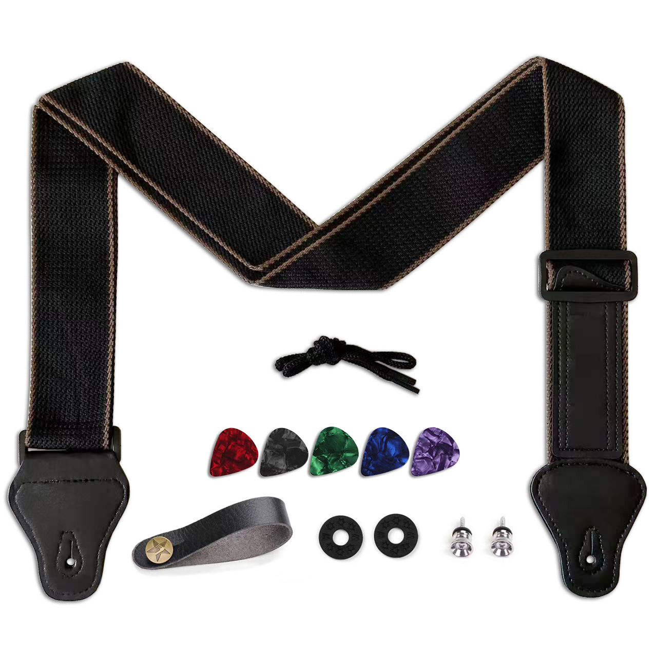 Musical Instrument Band - 11Pcs Guitar Strap for Acoustic /
