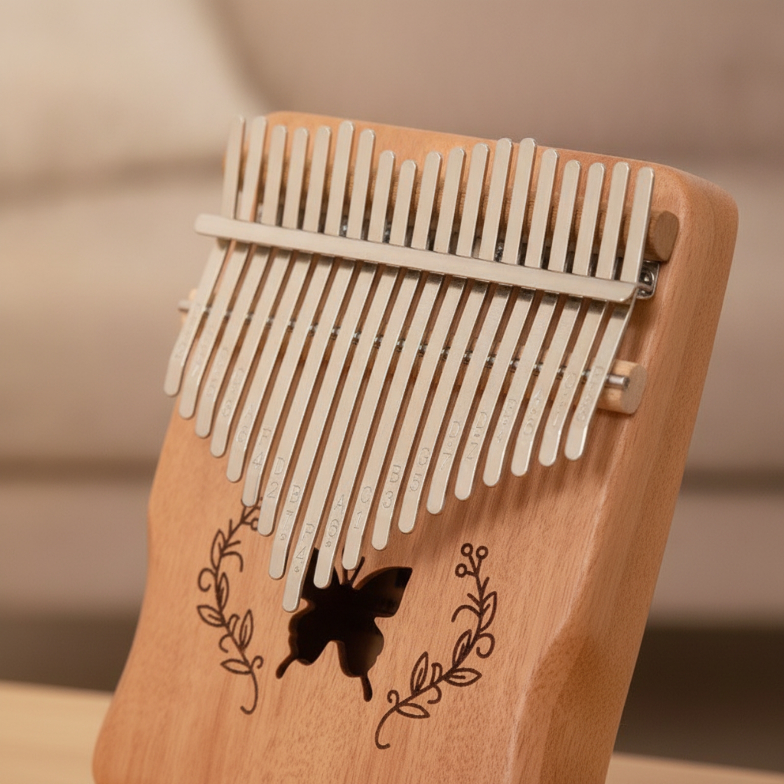 Musical Instrument Easy To Learn - 21-Key Kalimba Beginner-Friendly Kalimba with Protective