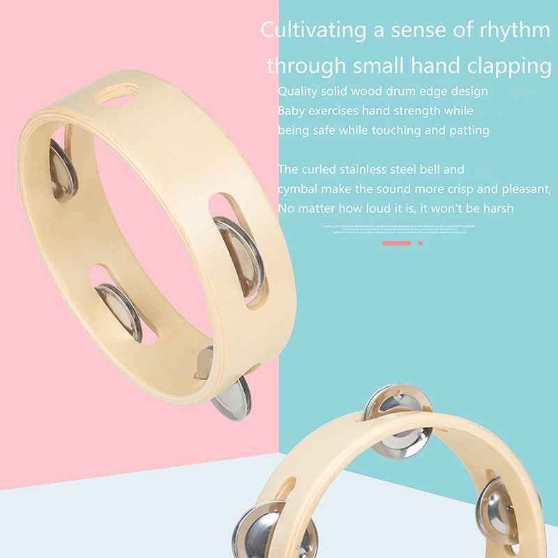 6 Inch Handbell Tambourine Met - Musical Instrument Game review and price