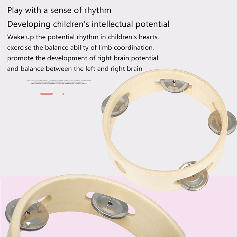 6 Inch Handbell Tambourine Met - Musical Instrument Game review and price