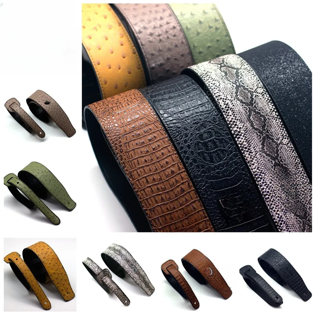 1pc Guitar Strap PU Leather Em - Musical Instrument Band review and price