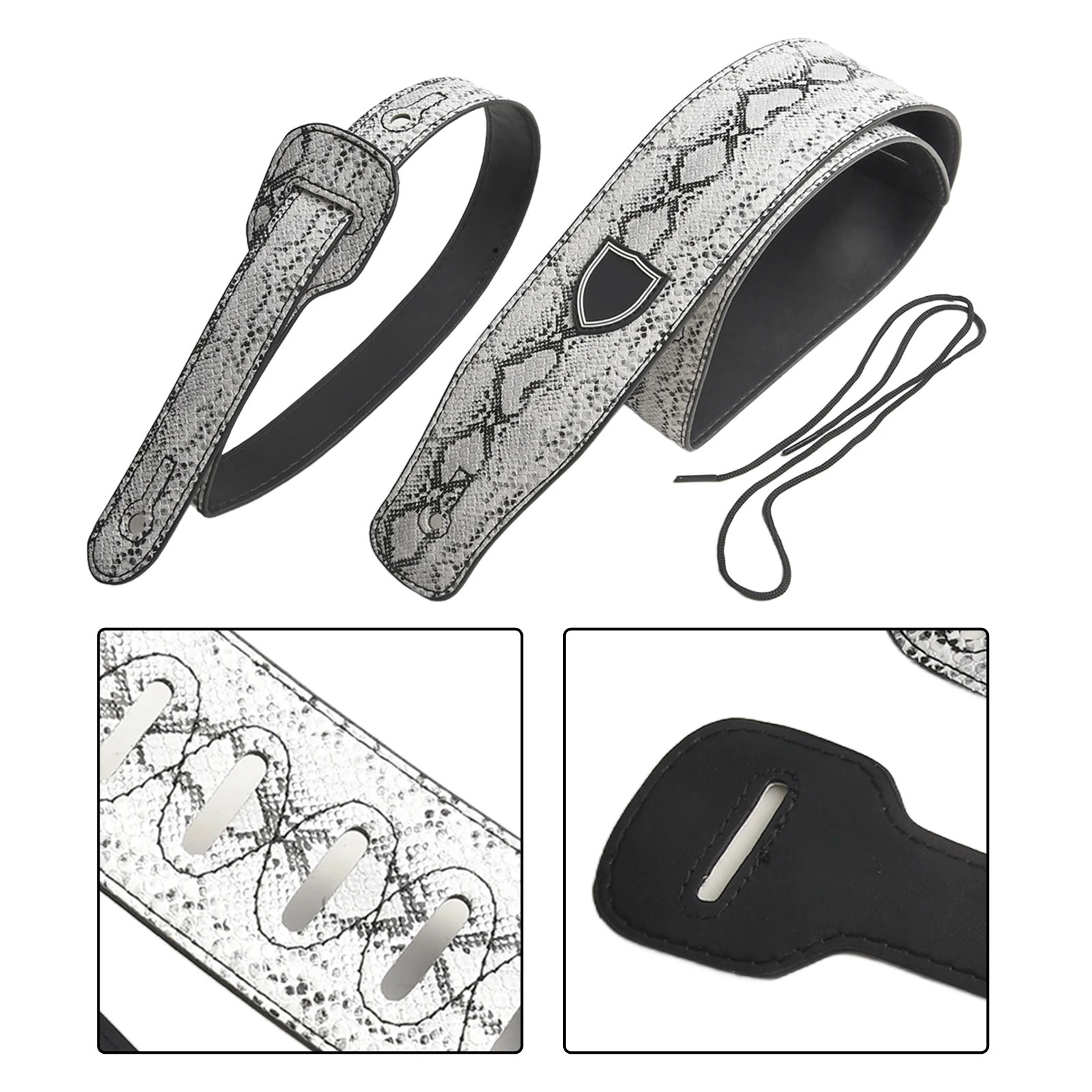 1pc Guitar Strap PU Leather Em - Musical Instrument Band review and price