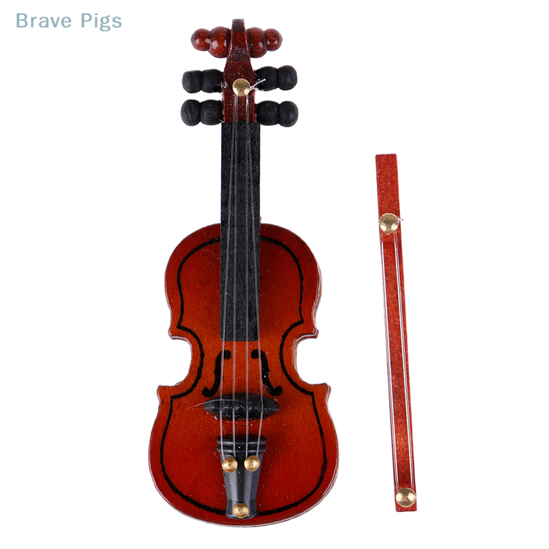 Dollhouse Violin Mini Wooden I - Musical Instrument Old review and price