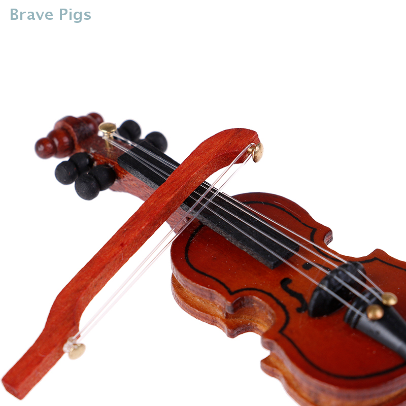 Dollhouse Violin Mini Wooden I - Musical Instrument Old review and price