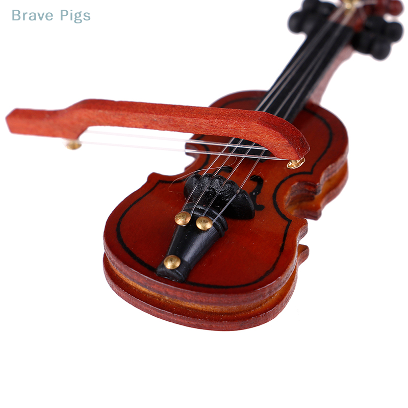 Dollhouse Violin Mini Wooden I - Musical Instrument Old review and price