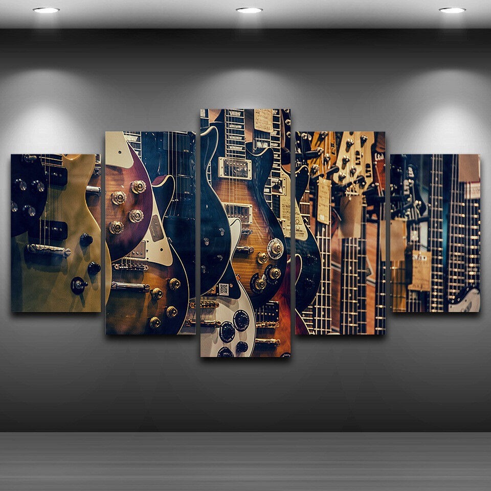 No Frame Canvas 5Pieces Vintag - Musical Instrument In Africa review and price