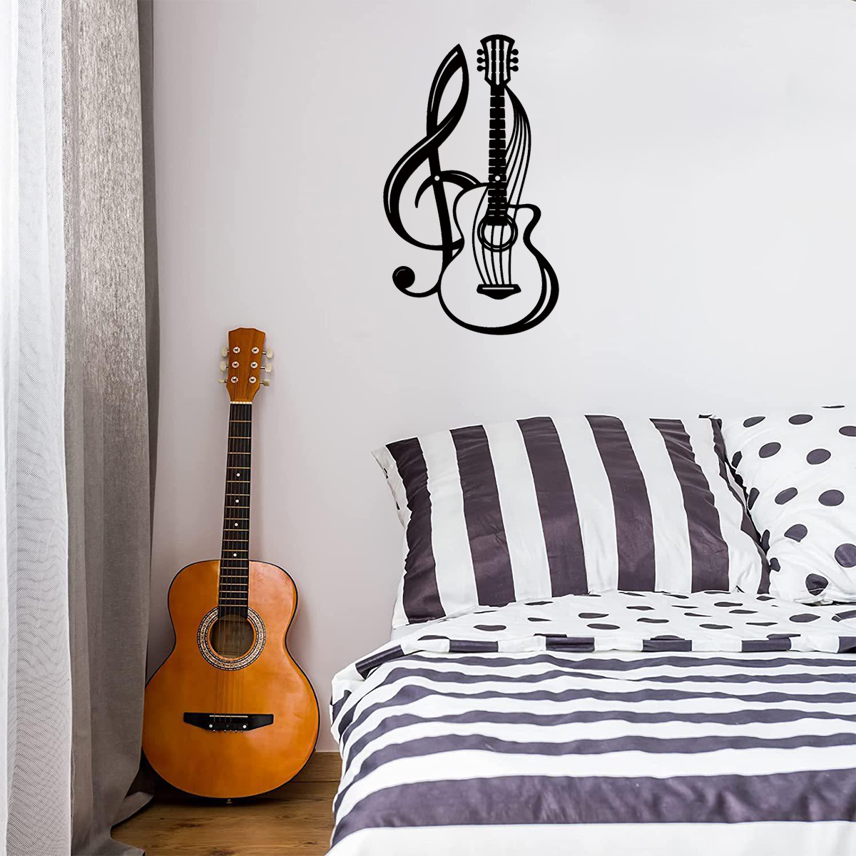 Vintage Black Electric Guitar  - Musical Instrument Guitar review and price
