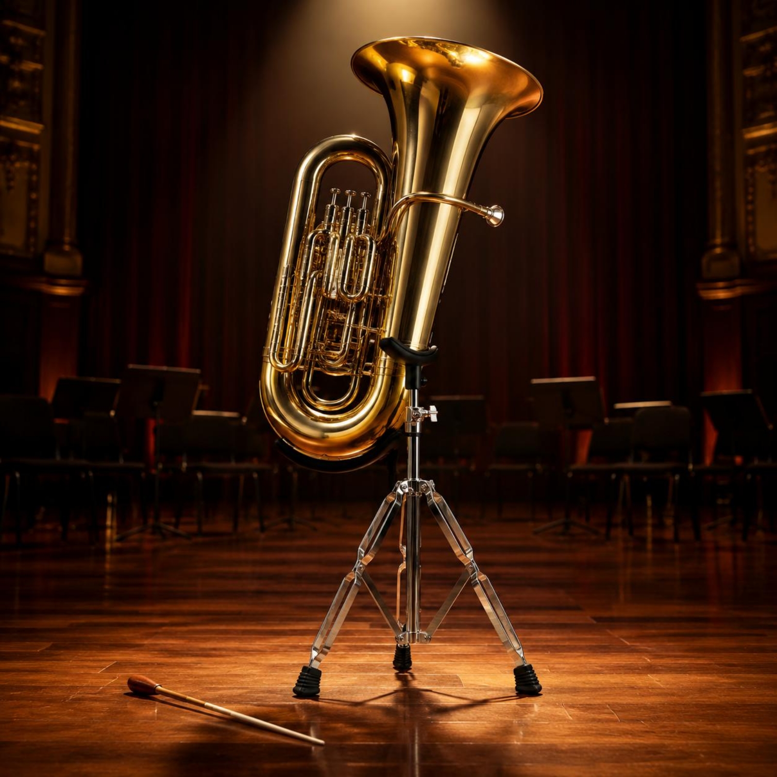 Tuba Stand Folding Tripod Euph - Musical Instrument Euphonium review and price