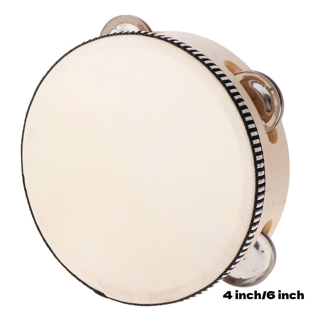 4/6inch Hand Held Wooden Tambo - Musical Instrument Game review and price