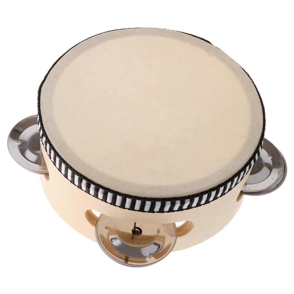 4/6inch Hand Held Wooden Tambo - Musical Instrument Game review and price
