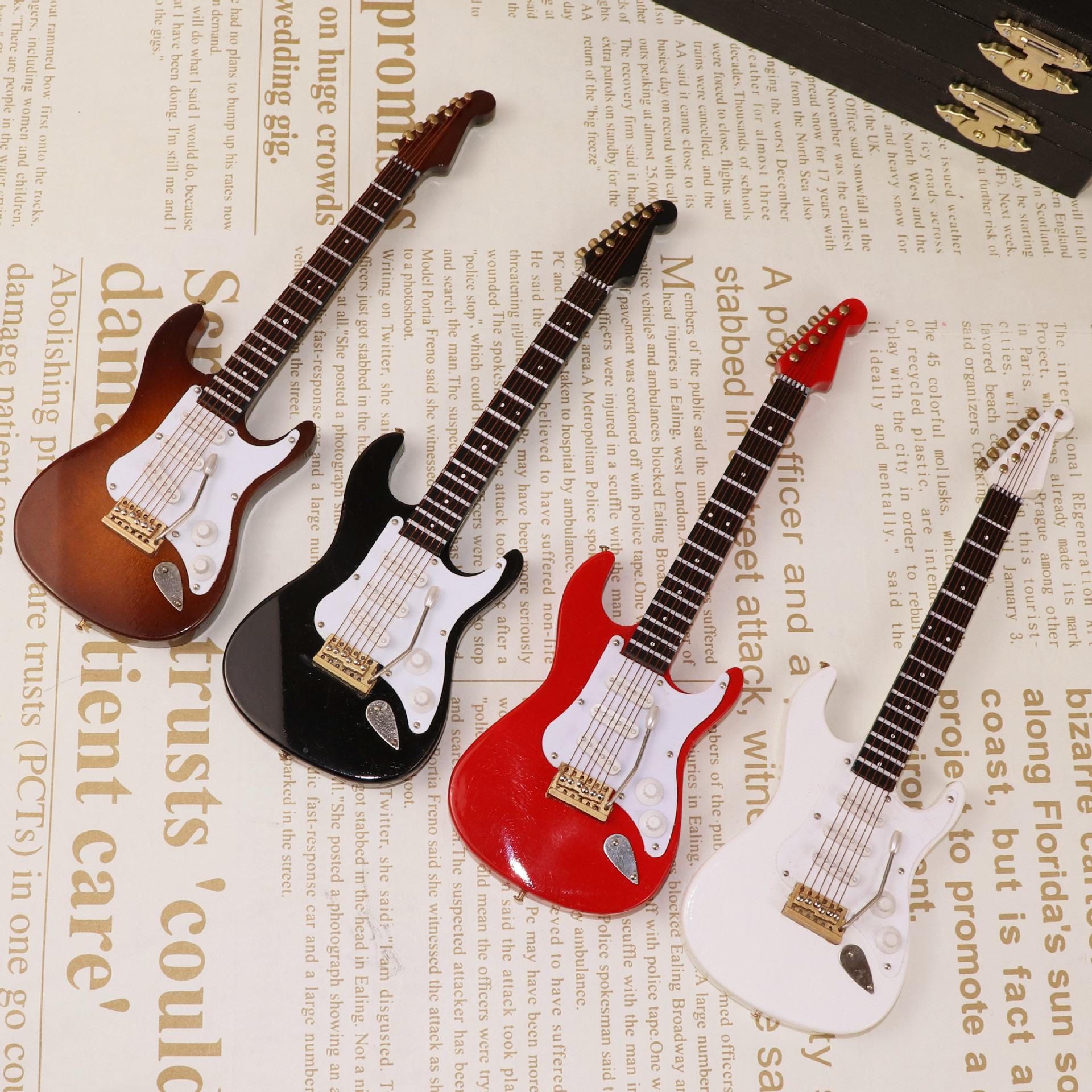 Mini Electric Guitar Wooden Mi - Musical Instrument Old review and price
