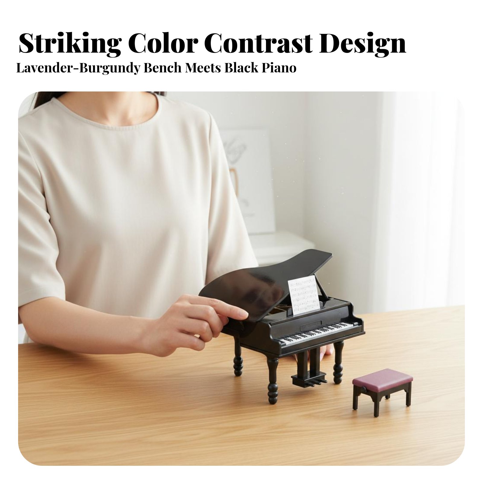 Dollhouse Piano with Bench Pho - Musical Instrument Old review and price
